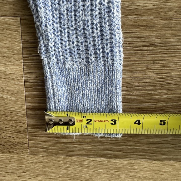 Wild Fable Long Sleeve Crop Knit Sweater Blue Women's XS - Picture 8 of 16